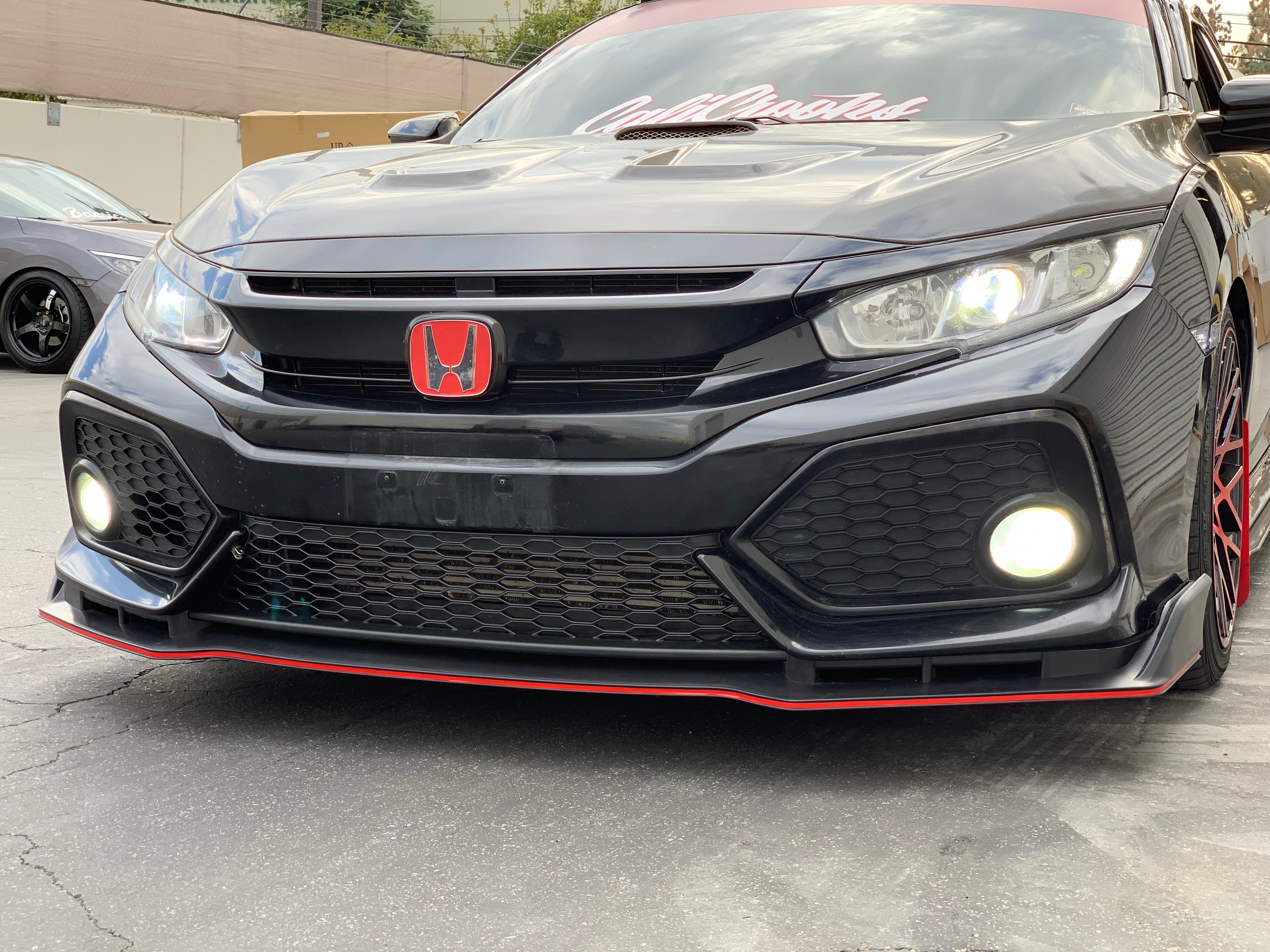 T-R Style Front Bumper Lip – 1994-1995 Honda Accord – PP Unpainted Black – Xcessmotors XCS-BLF-HA94TR-PU