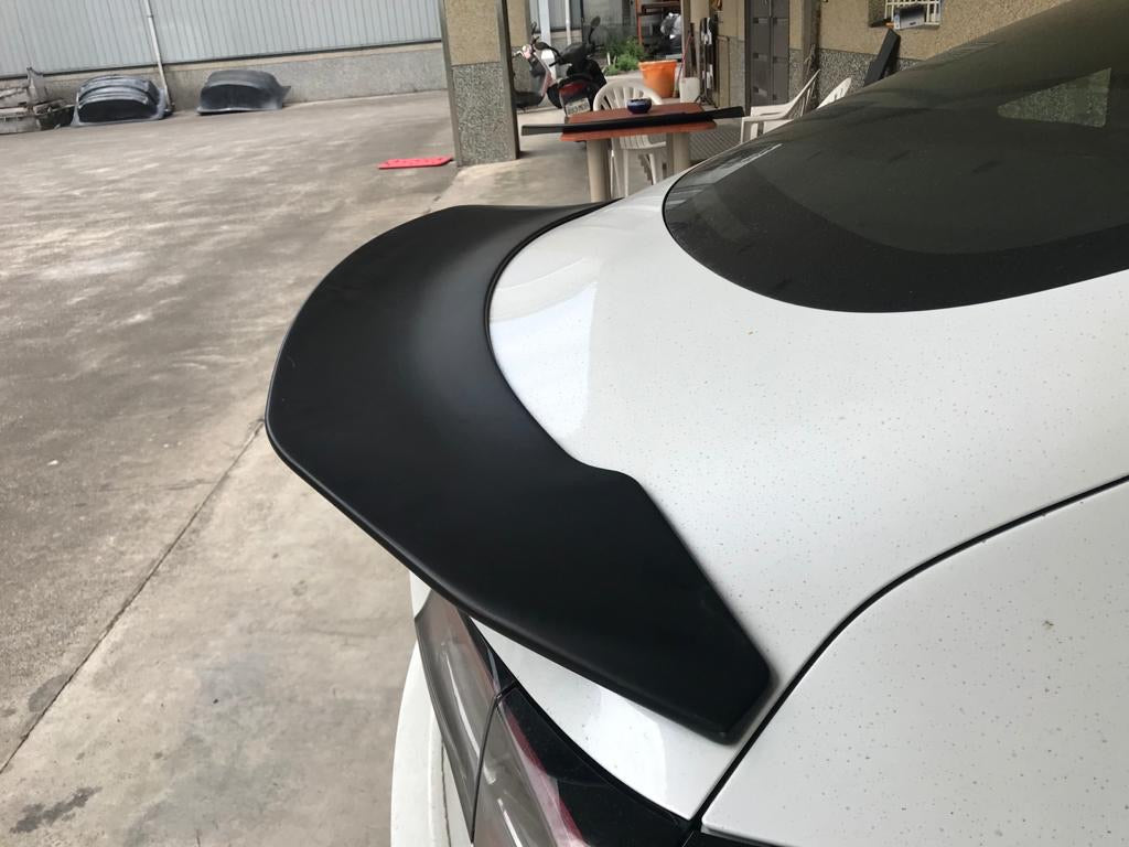 17-21 TESLA MODEL 3 V-STYLE REAR TRUNK LID SPOILER WING ABS PLASTIC UNPAINT.