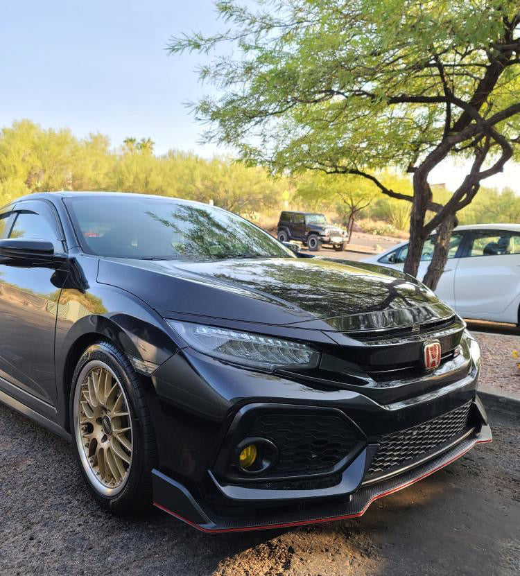 16-20 HONDA CIVIC FC3/FC4 COUPE 2DR Si TYPE-R STYLE CARBON LOOK FULL LIP  KIT PP