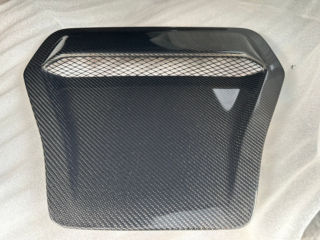 Aggressive Carbon Fiber Hood Scoop For 2017-2021 Civic Type R (FK8) – Raised Vent Garnish By BaysonR