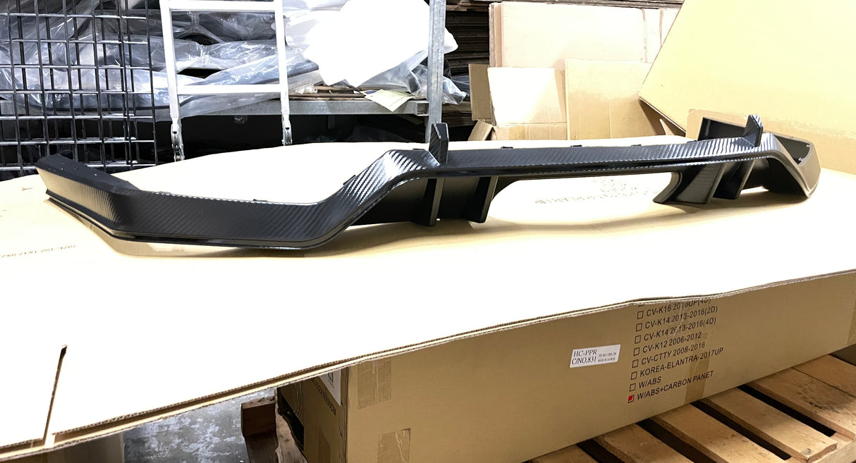 17-20 HONDA CIVIC SEDAN 4DR Si TYPE-R STYLE CARBON LOOK FULL LIP KIT PP