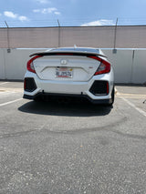 17-20 HONDA CIVIC 10 GEN 4D Si TYPE-R STYLE REAR LIP DIFFUSER PP UNPAINT ()