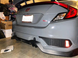 16-20 HONDA CIVIC 10 GEN 2D ALL TYPE-R STYLE REAR DIFFUSER PP UNPAINT