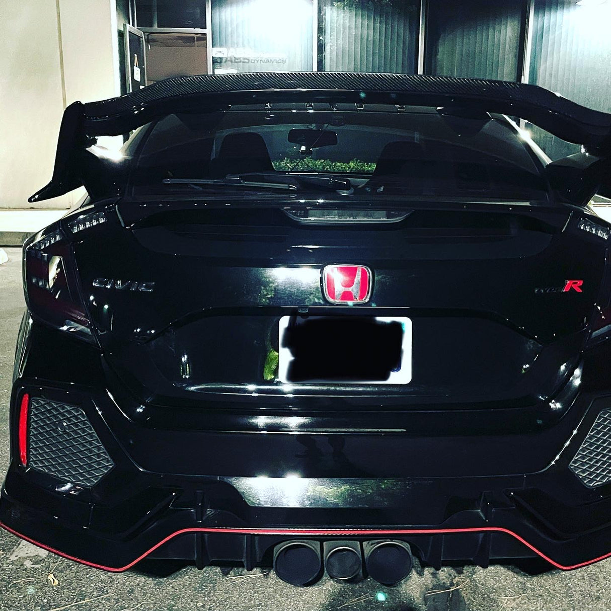 17-21 HONDA FK8 CIVIC 5DR TYPE-R ZR-STYLE GURNEY FLAP (CARBON FIBER)