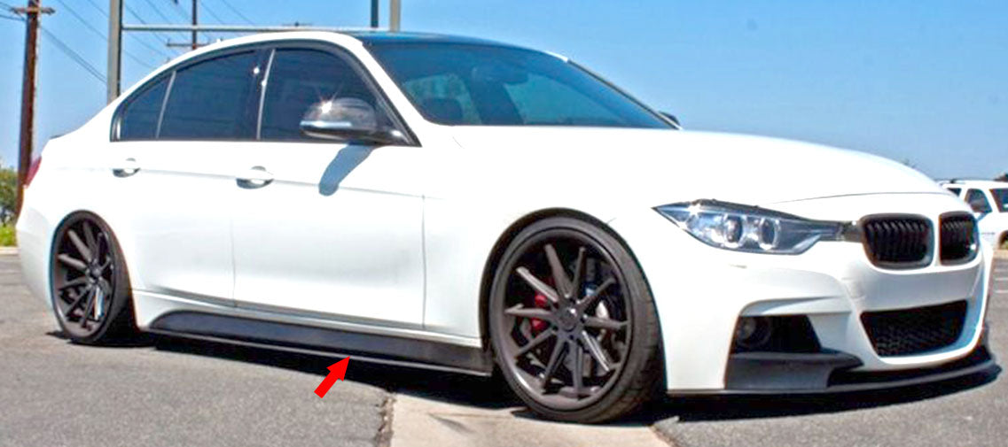 2012-2015 BMW F30 3-SERIES SEDAN M PERFORMANCE SIDE SKIRT UNDER PANEL ADD ON (PP)