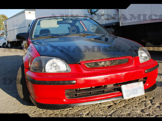 1996-1998 Honda Civic 2/3/4DR Sir JDM Front Bumper Cover W/ Molding